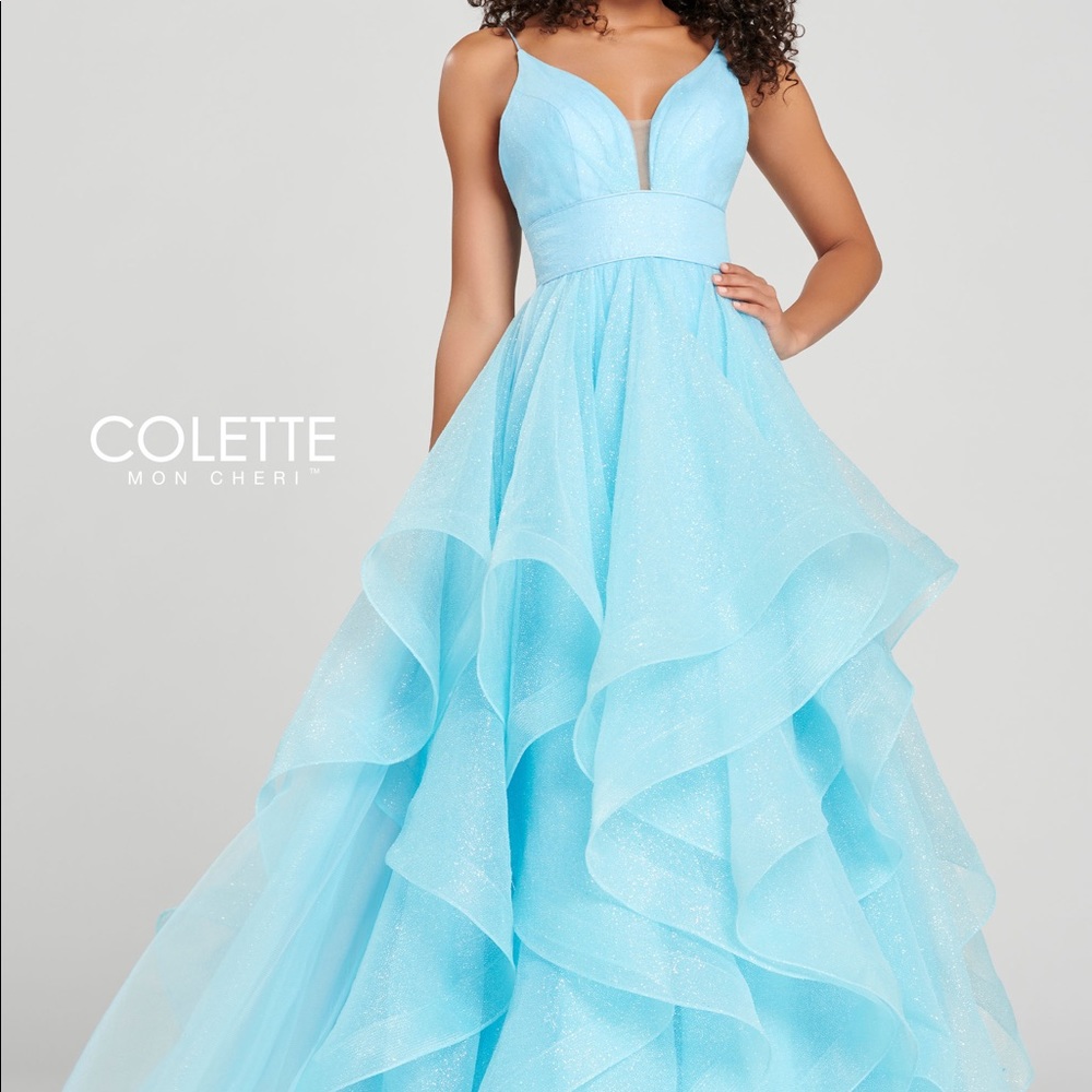 Blue Ballgown Prom Dress